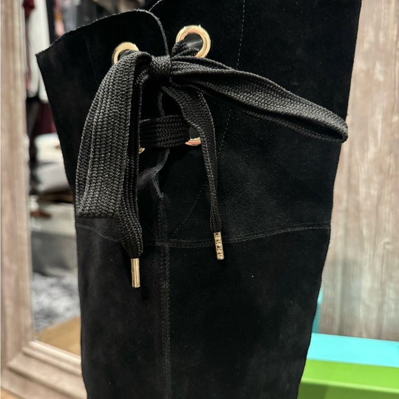 NWB Kate Spade OTK Boots Rebecca black - Picture 9 of 12